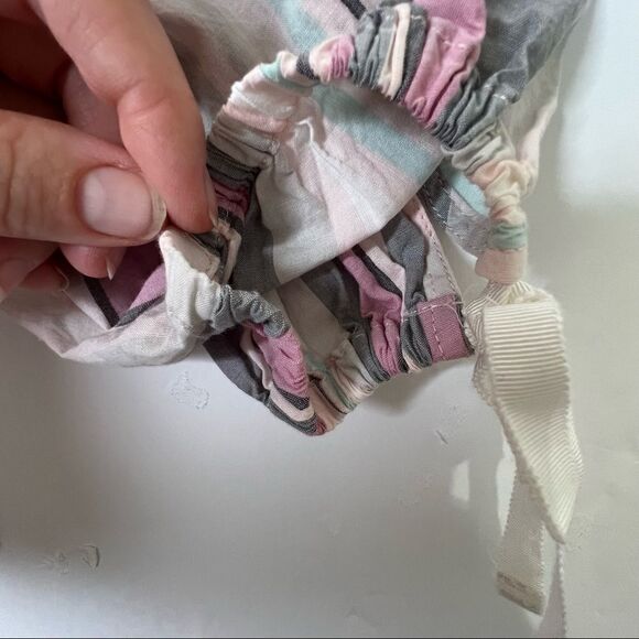 Nwot Victoria Secret boho off the shoulder striped top oversized fit XS - Picture 14 of 15